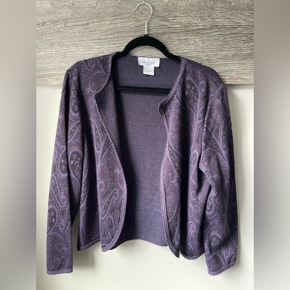 Purple Mock Neck Long Sleeve Sheath Dress for Cocktail Events - Picture 5 of 10